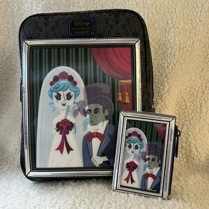 Disney Loungefly Haunted Mansion Bride and Groom Bag and Wallet